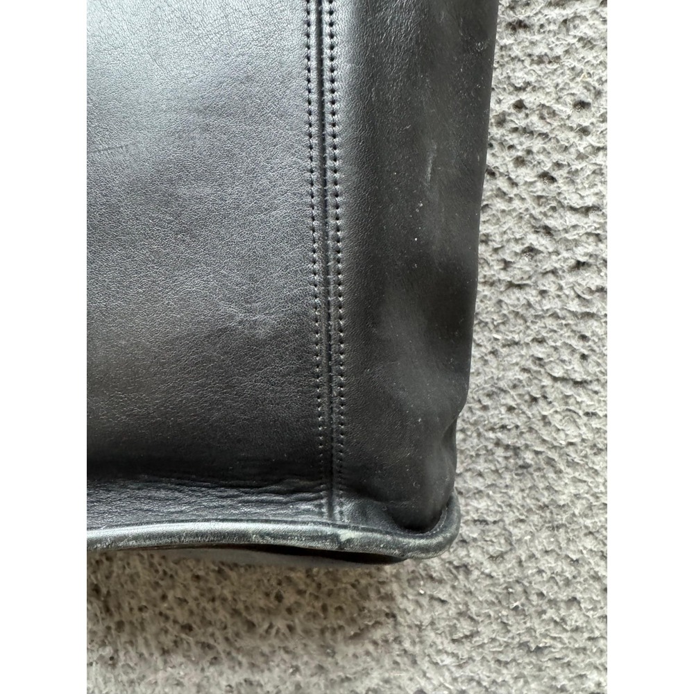 Vintage 90's Women's Coach Legacy Leather Shopper Tote Shoulder Bag Black - Picture 8 of 16
